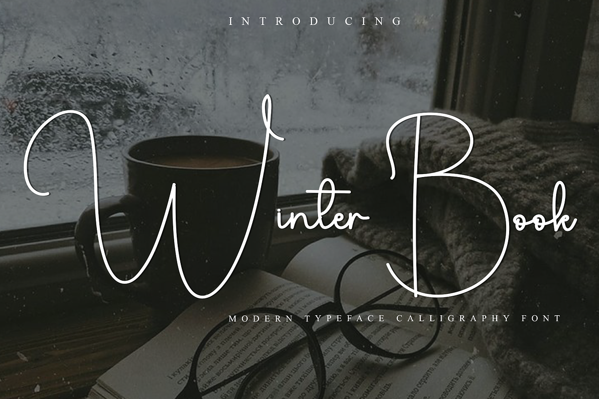 Winter Book, a Handwritten Font by InermediaSTUDIO (Photo 1 of 8)
