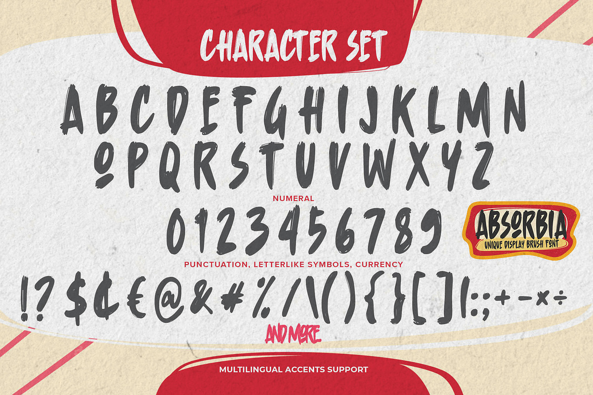 Absorbia – Unique Display Brush Font, a Handwritten Font by Almarkhatype (Photo 6 of 8)