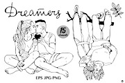 Dreamers, a Person Illustration by Olillia (Thumbnail 1 of 3)