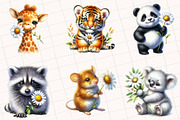 Daisy Flower Animal Clipart, an Illustration by OK Design (Thumbnail 4 of 5)