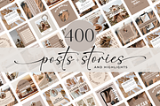 400 Instagram Templates, a Social Media Template by Oh So Social Boutique (Thumbnail 1 of 7)