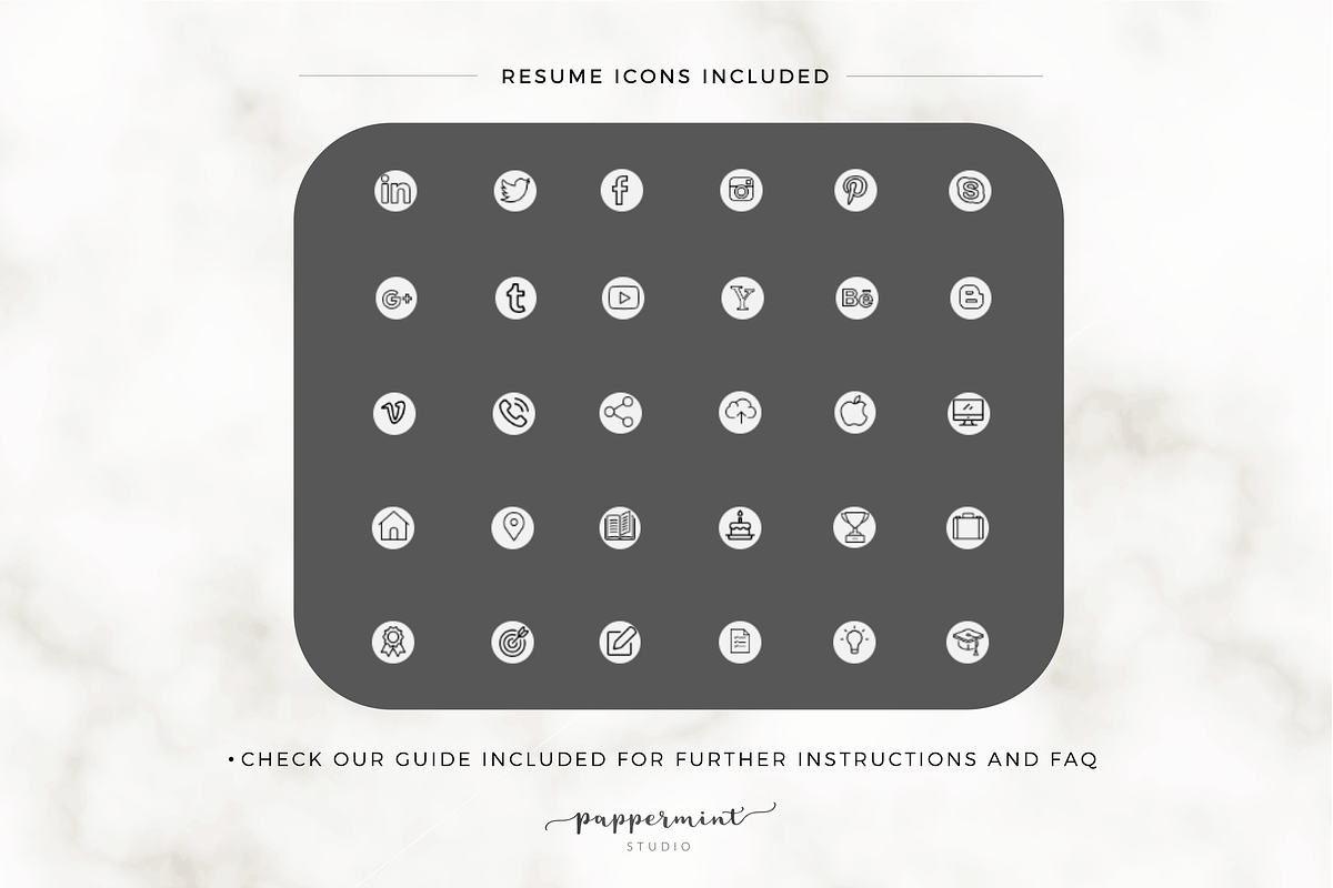 Resume Template / CV, a Resume Template by PAPPERMINT RESUME STUDIO (Photo 6 of 7)