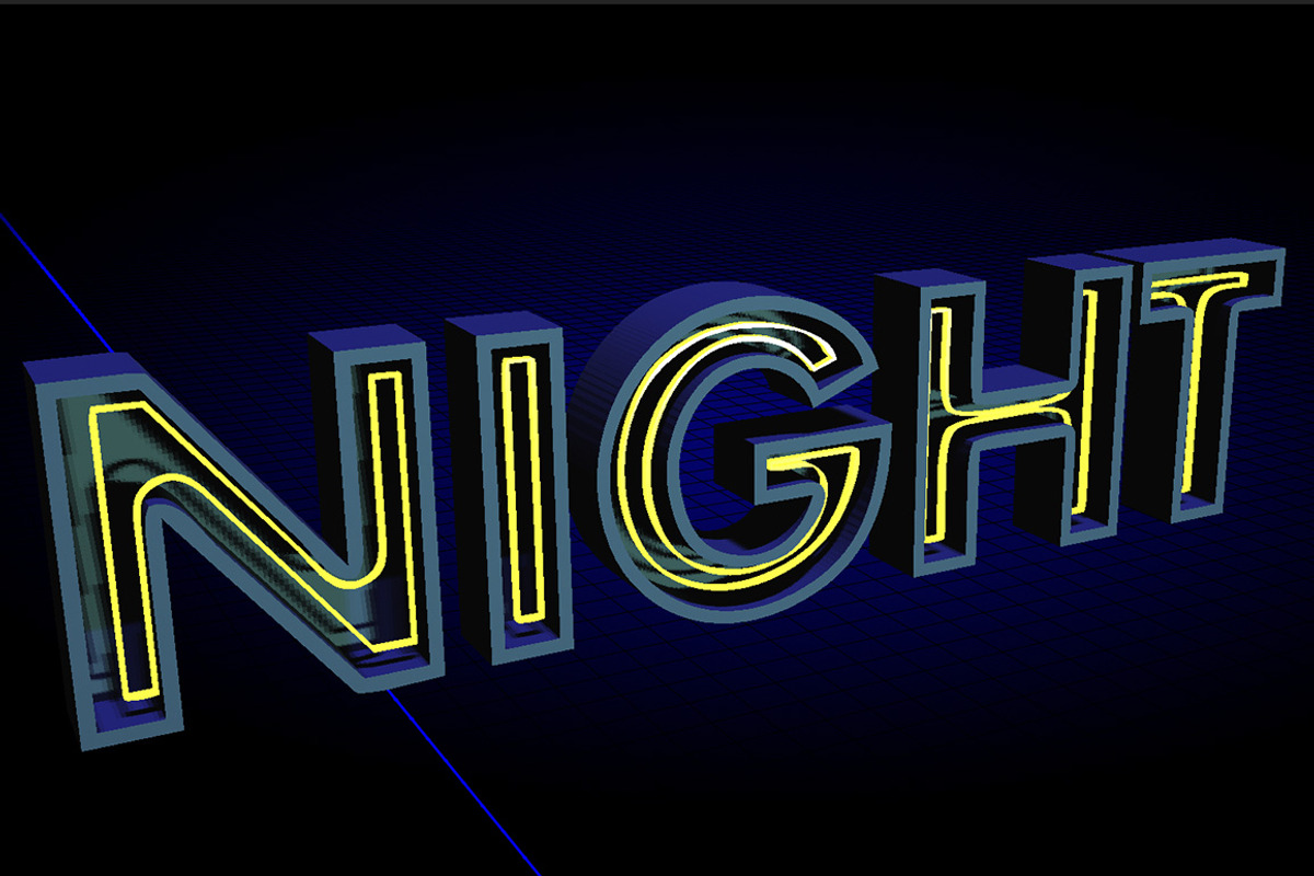 3D FONT | NEON | 3D PSD preview 5