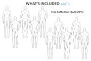 Male Straight Poses Pack, a Person Illustration by Art by Lin (Thumbnail 4 of 6)