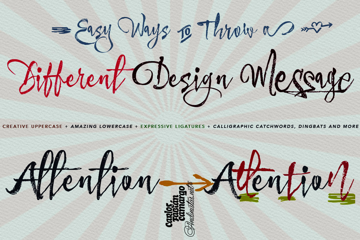 Makeup Type Family / 4 fonts preview 6
