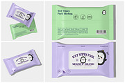 Wet Wipes Pack Mockup, a Packaging Mockup by Unerispace (Thumbnail 1 of 5)
