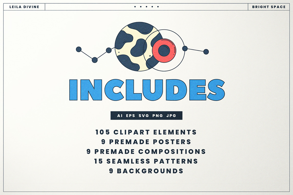 Bright Space - Clipart Collection, a Graphic by Leila Divine (Photo 3 of 14)