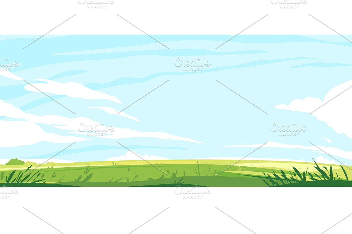 Summer green lawns with grass, a Healthcare Illustration by Oceloti (Photo 3 of 3)