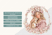 Watercolor Pink Shabby Chic Easter, an Object Illustration by BusyDaydesign (Thumbnail 7 of 9)