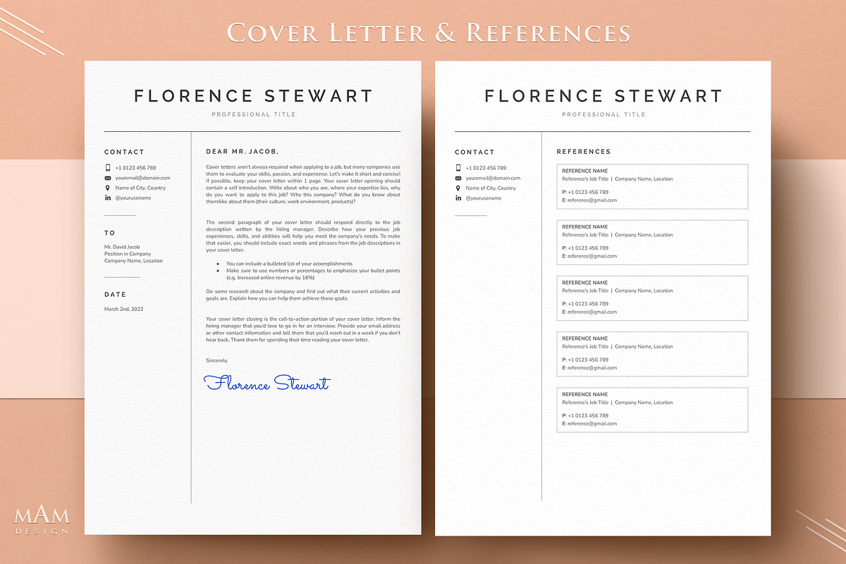 Resume Template with photo, a Resume Template by MAM Design (Photo 5 of 10)