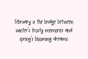 Dear February Handwriting Font