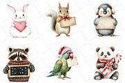 Animals Holding Merry Christmas Sign, an Illustration by DreamPrint404 (Thumbnail 4 of 5)