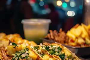 Freshly prepared street tacos, a Food & Drink Photo by MistyDay