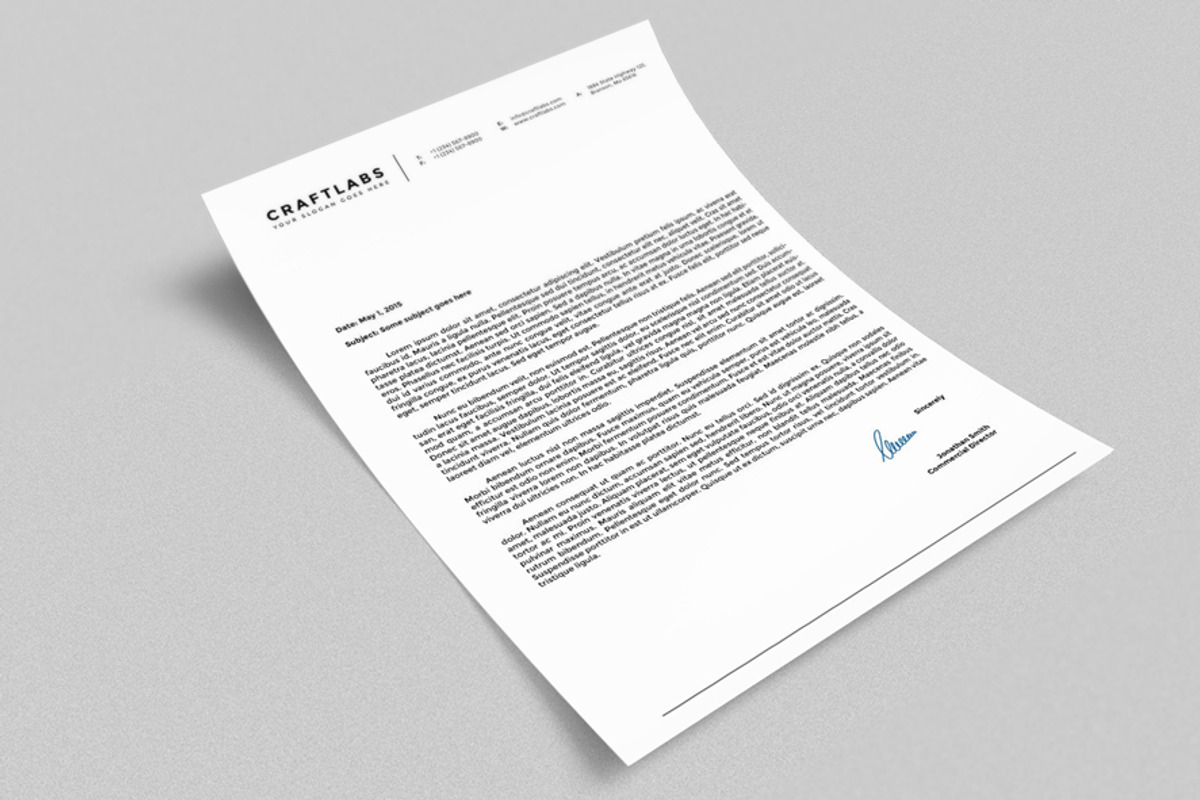 Corporate Letterhead 4 with MS Word, a Stationery Template by ND Design (Photo 3 of 5)