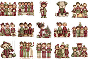 Christmas Pajama Party Clipart, an Illustration by Designking (Thumbnail 2 of 5)