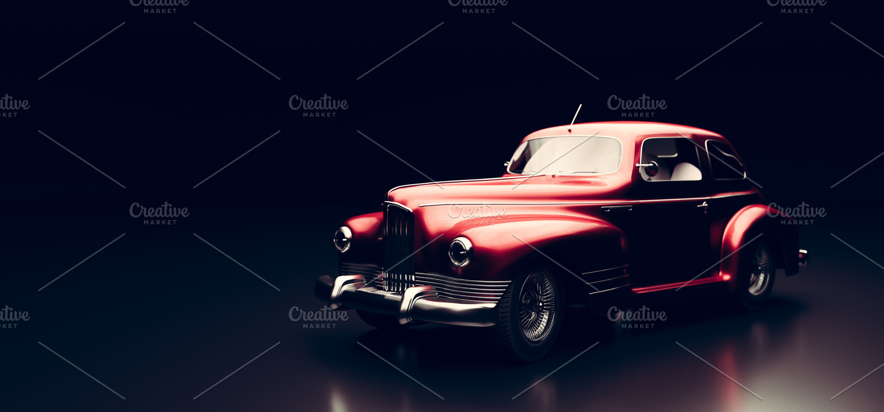 Classic retro car. Vintage vehicle., a Transportation Photo by Photocreo Michal Bednarek