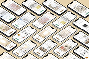 3D iPhone Presentation Mock-Up Bun 3, an iPhone Mockup by Graphicsworld125 (Thumbnail 5 of 15)