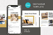 Canva Instagram Template Furnita, a Social Media Template by Lythcreative (Thumbnail 2 of 6)