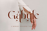 Gabule Modern Elegant Serif, a Serif Font by Alfinart (Thumbnail 1 of 10)