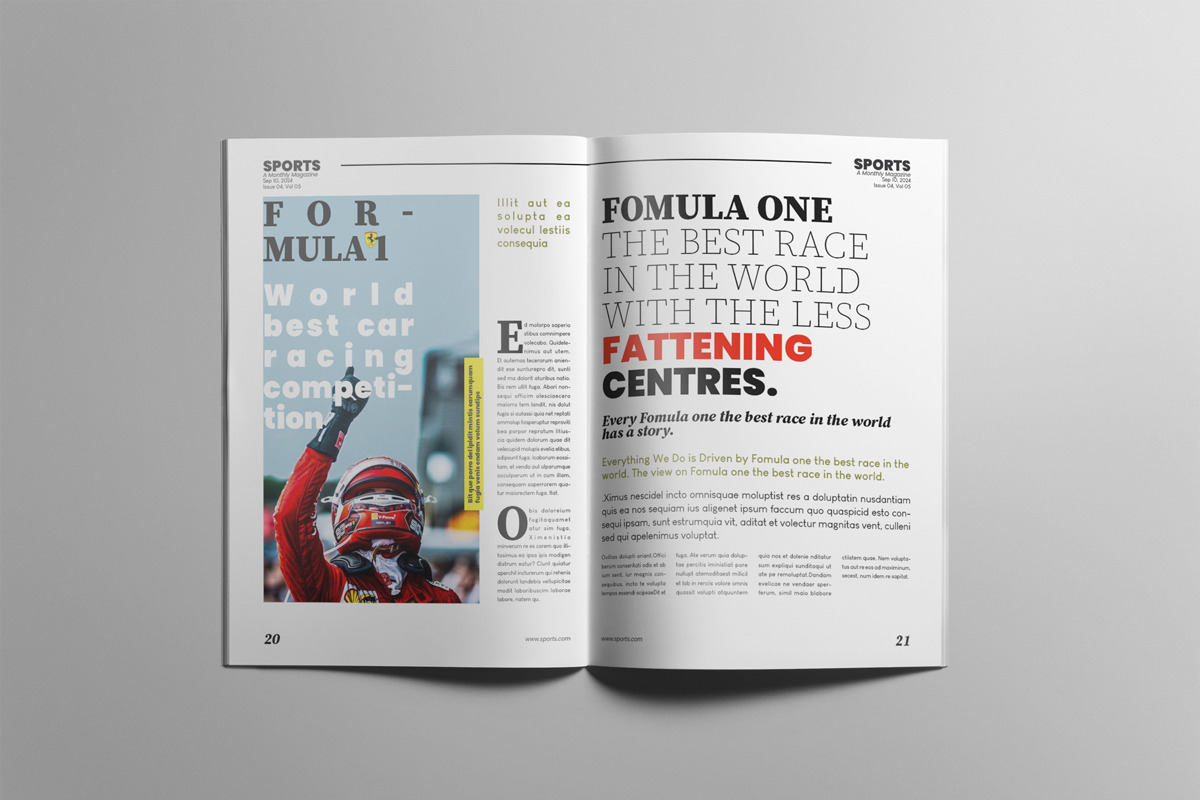 The Best Sports Magazine, a Magazine Template by Swayang (Photo 12 of 23)