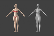 Stylized Female 01 A-Pose Base Mesh, a Characters & Person 3D Model by VK Studio (Thumbnail 1 of 27)