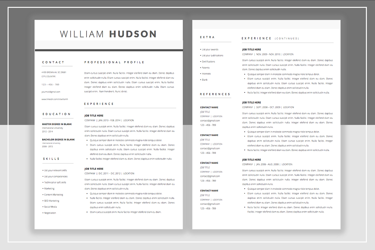 Resume Template & Cover Letter, a Templates & Theme by ResumeStudio (Photo 4 of 4)