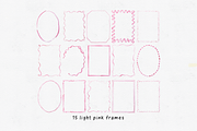 15 Cute Watercolor Frames + Borders, an Object Graphic by Design by Laney (Thumbnail 13 of 17)