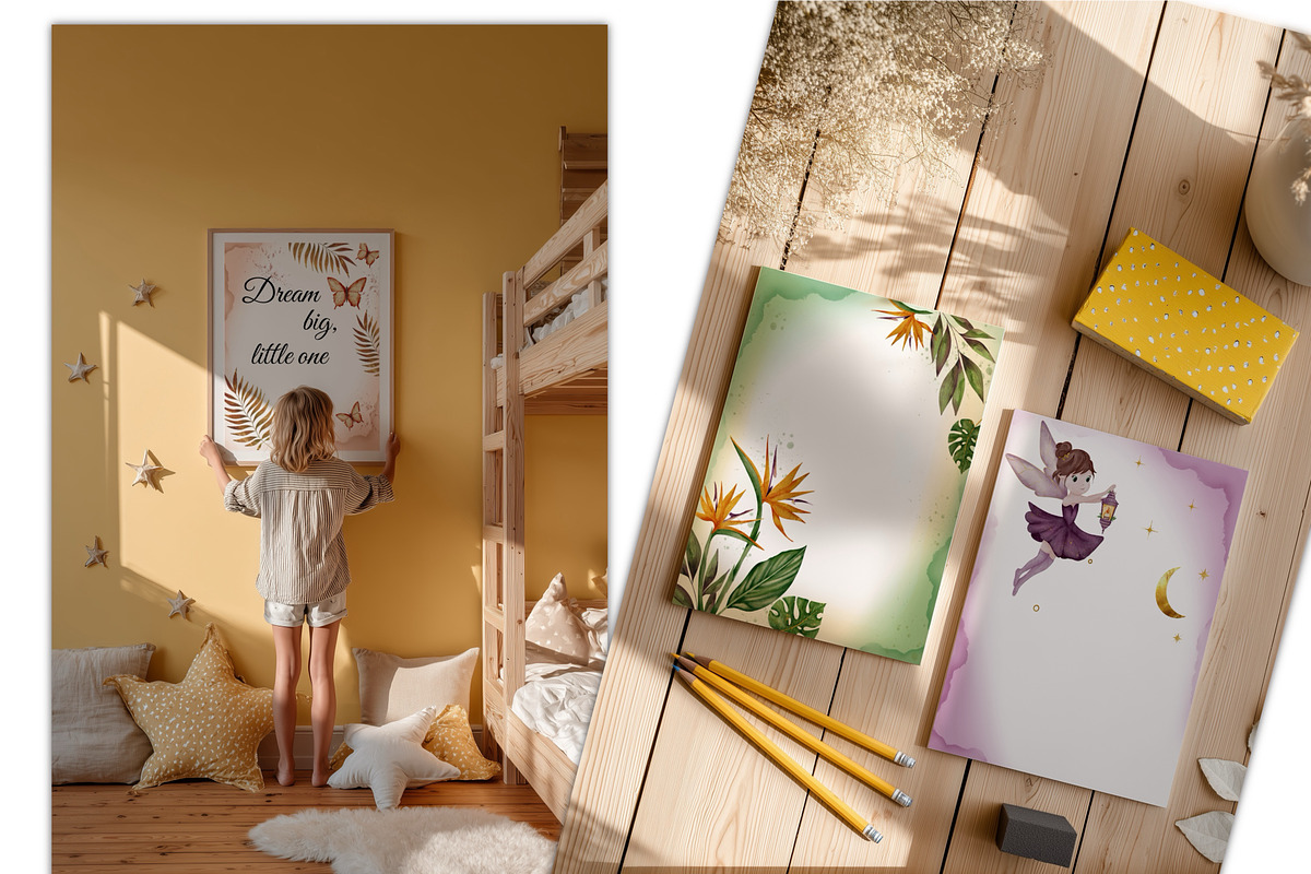Tropical Fairy Watercolor Set, a Decorative Illustration by ZabolotnaArt (Photo 6 of 13)