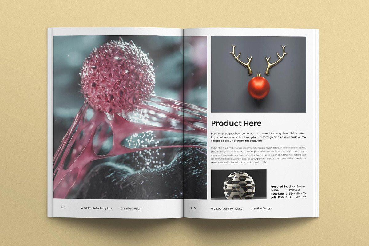 Work Portfolio Template, a Magazine Template by E-Type (Photo 2 of 8)