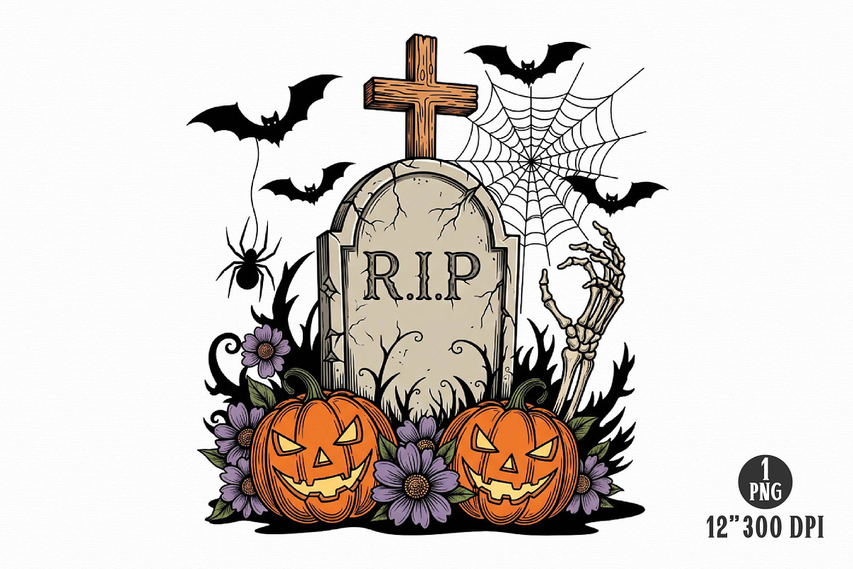 Skeleton Halloween Sublimation, a Work Illustration by Dream Creation (Photo 8 of 20)