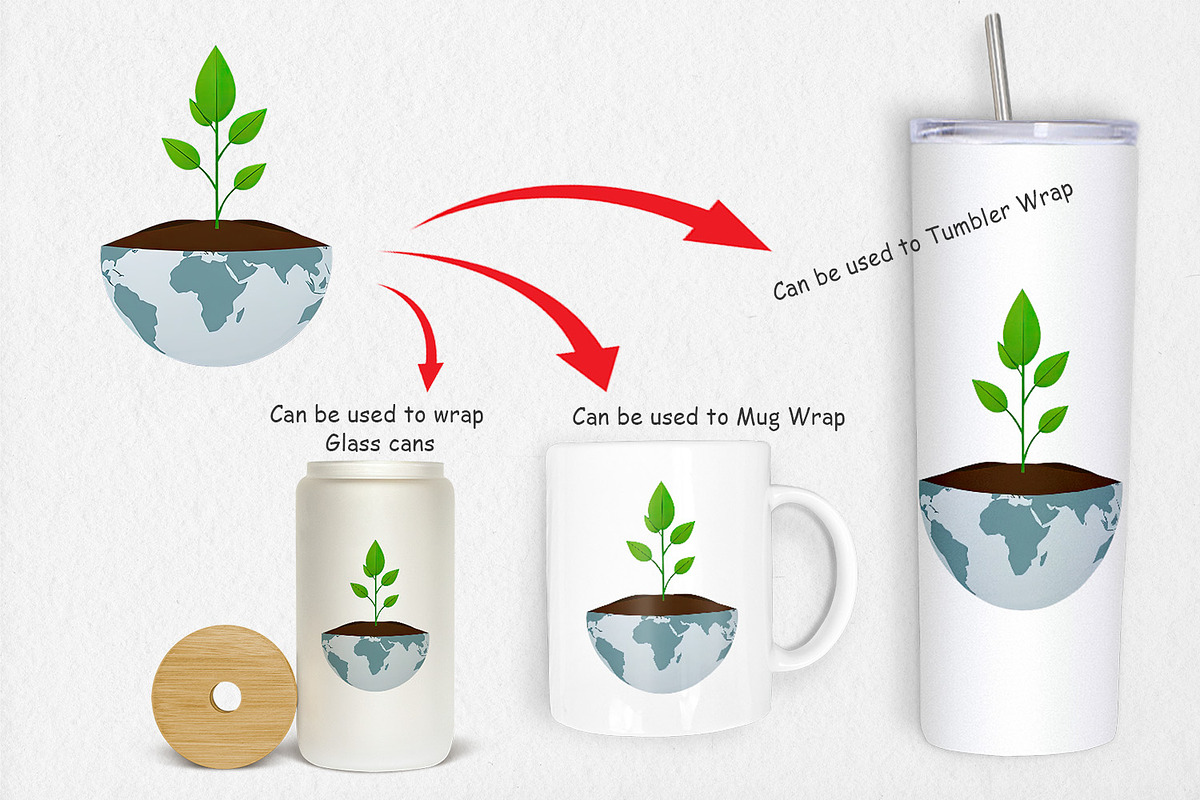 Earth Seedling Clipart, a Graphic by Artnoy (Photo 4 of 5)