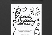 Birthday Celebration Flyer Template, a Flyer Template by MightyDesign (Thumbnail 2 of 8)