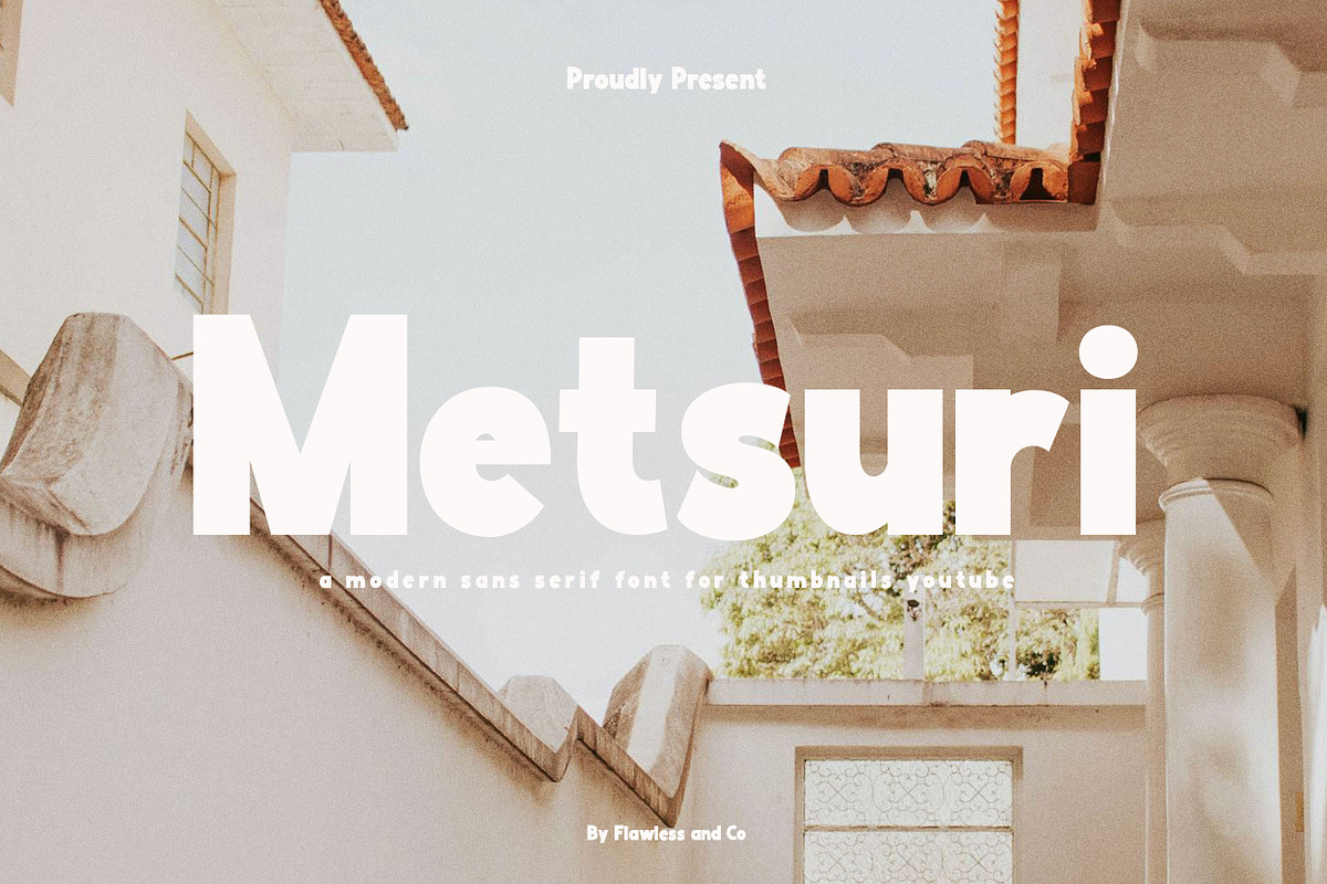 Metsuri - YouTube Thumbnail Font, a Sans Serif Font by Flawless And Co (Photo 1 of 11)