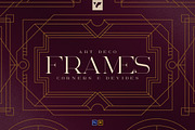 Art Deco Frames, Corners, Deviders, an Object Illustration by VP Fonts (Thumbnail 1 of 10)