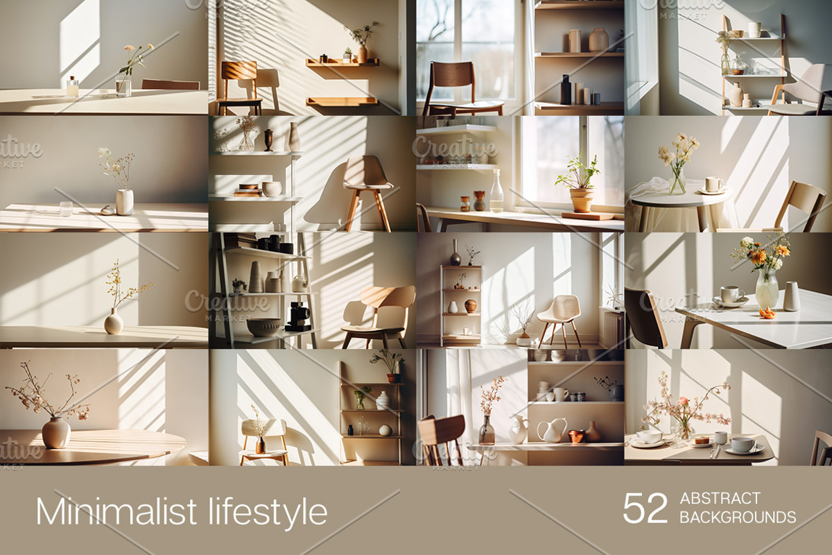 Minimalist lifestyle - 52 images, a Background Photo by Handmadefont (Photo 6 of 10)