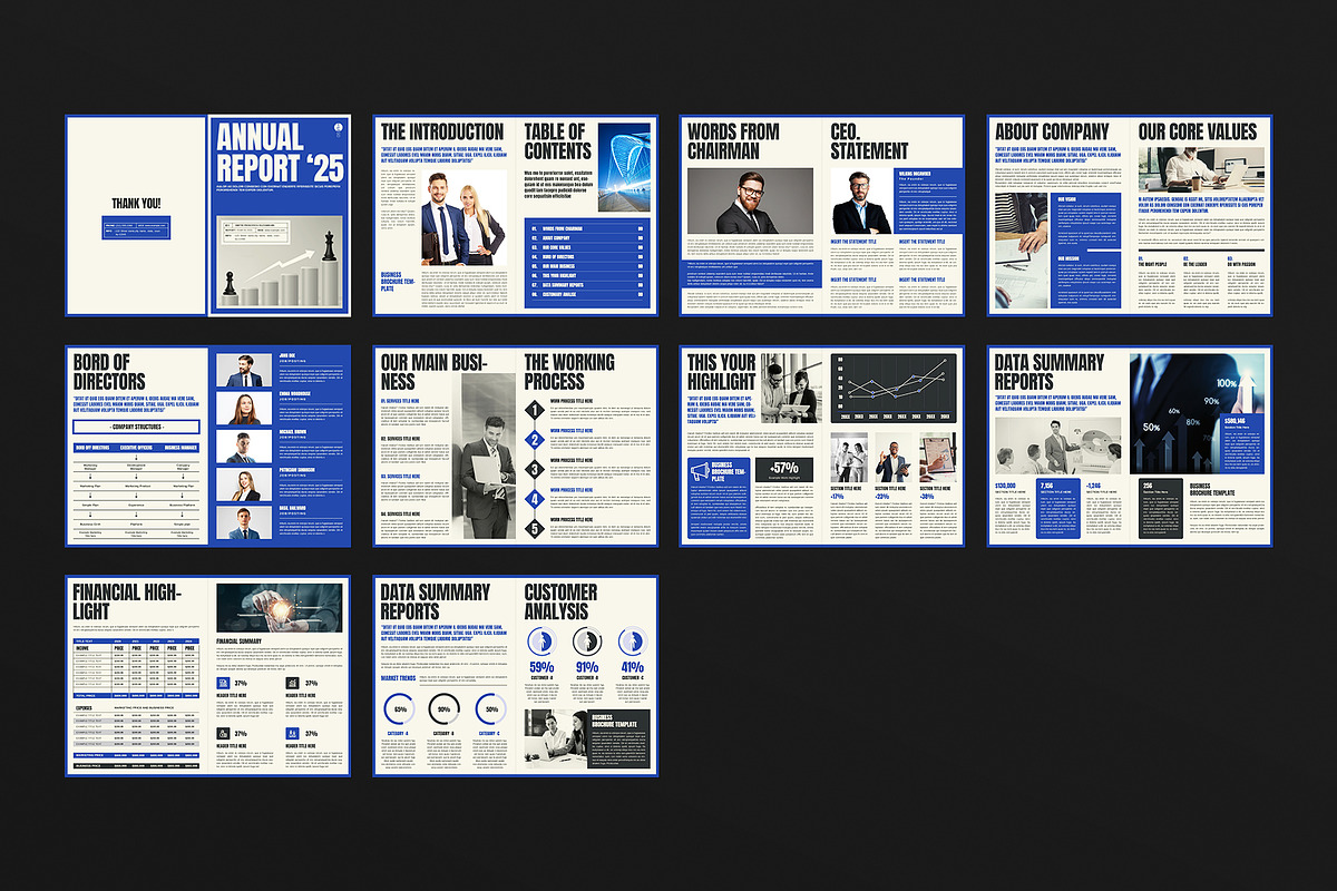 The Annual Report Template | Canva, a Brochure Template by ArtisanaAura (Photo 10 of 10)