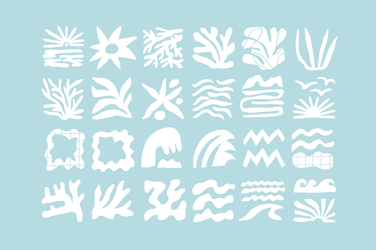OCEAN VIBES | 180 HAND DRAWN CLIPART, an Object Illustration by Favete Art (Photo 5 of 18)