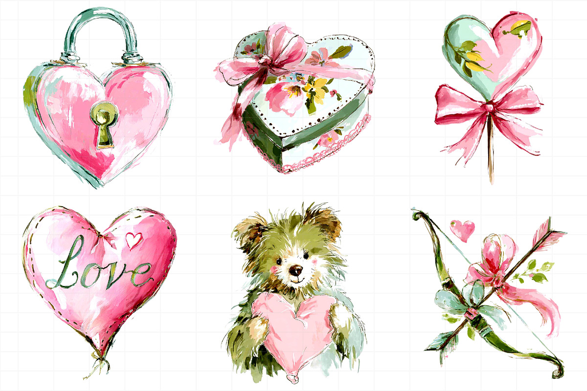 Valentine's Day Clipart, an Illustration by Daily.Designs (Photo 3 of 5)