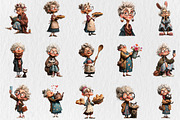 Quirky Grandma Clipart, an Illustration by Rose Art (Thumbnail 2 of 6)