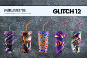 Glitch Psychedelic 12. Digital Paper, a Texture Illustration by KENO Mascots (Thumbnail 6 of 8)