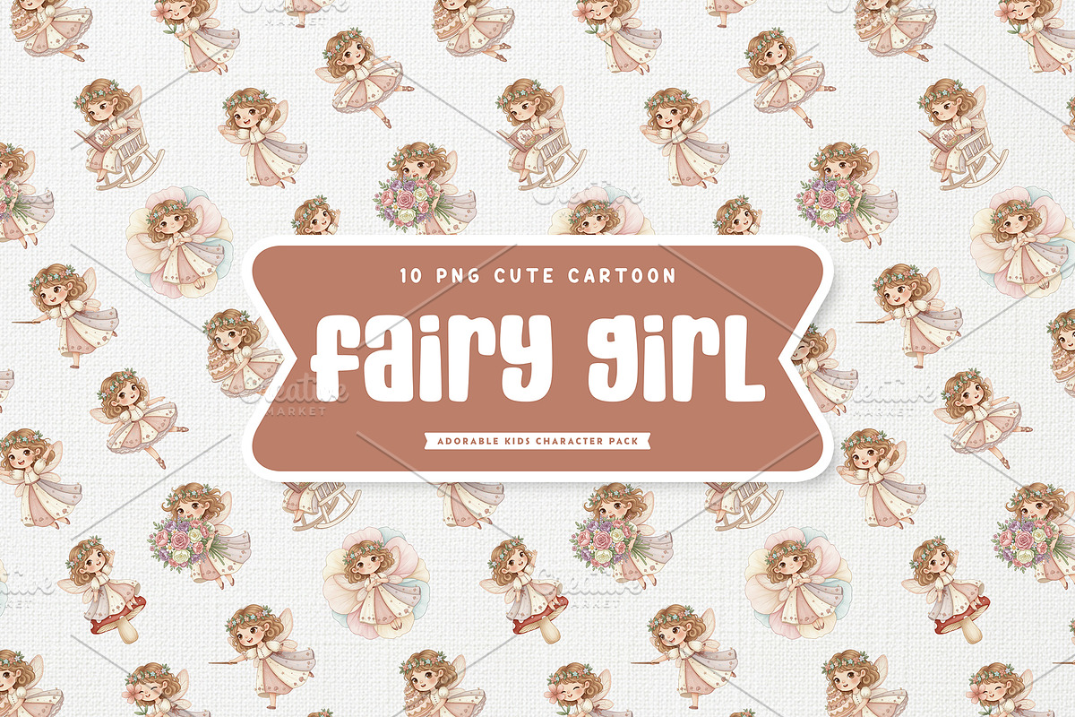 Lovely Fairy Girl Cute Cartoon Art, a Person Illustration by Gohsantosa (Photo 2 of 4)