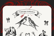 Vintage romance- Valentine's day, a Seasonal Illustration by Pamyatka Shop (Thumbnail 9 of 18)