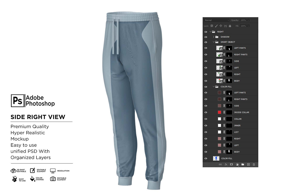 Jogger Pants Sport Mockup, a Shirt Mockup by Nanggroe Scripting (Photo 7 of 9)