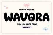 Wavora - Cute Playful Display Font, a Handwritten Font by overlaytemplates (Thumbnail 1 of 5)