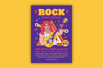 Rock Music Festival Flyer