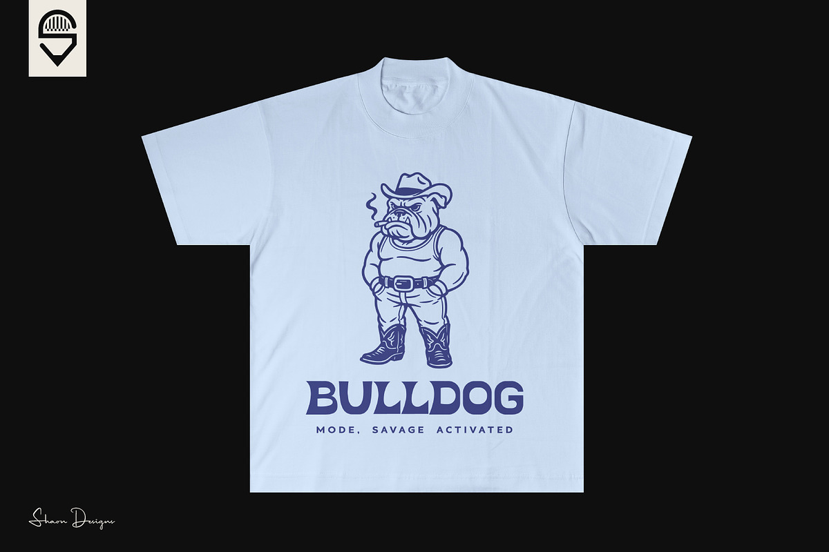 Savage Bulldog Cowboy, an Animal Illustration by shaondesigns (Photo 3 of 4)