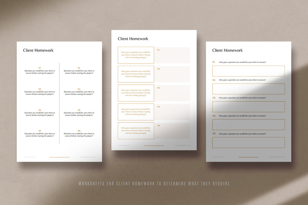 CANVA Fitness Trainer/Coach Bundle, a Templates Theme by AndrewPixel