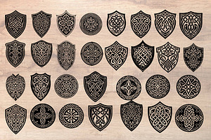 100 Celtic Knot Viking Brushstamp