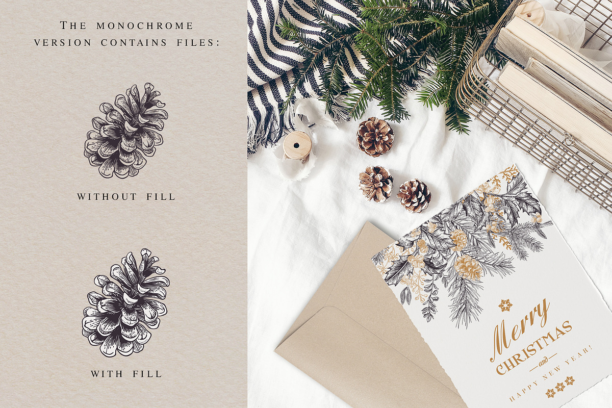 Christmas botany, a Card Template by Lisla (Photo 6 of 9)