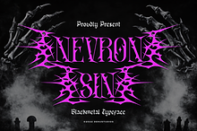 Nevron Sin | Black Metal Typeface